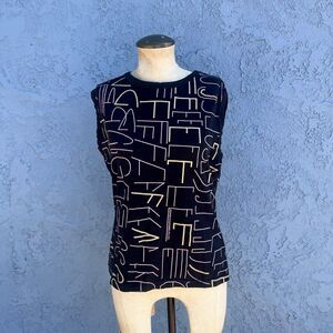 Gianfranco Ferre Jeans T-Shirt Blouse women Xl Y2k Designer Sleeveless top